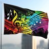 Music Flag - Large Funny Flag - Double-Sided Print -