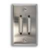 Single Gang Dual VGA Stainless Steel Wall Plate