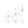 12 Pcs 5ml Mini Clear Airless Pump Bottles Portable Travel