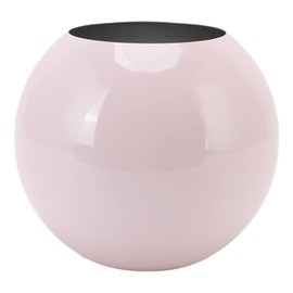 Haofy Jarrón Redondo de Estilo nórdico Moderno de Acero Inoxidable, florero pequeño, Adorno para Sala de Estar, Mesa de Oficina, decoración de habitación, Superficie Brillante Rosa