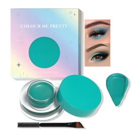 3-in-1 Green Waterproof Gel Eyeliner – Long Lasting Cream Eyeshadow, Brow Pomade, Hair Dye & Body Paint – Highly Pigmented Matte Texture – Smudge-Proof, Precise Application