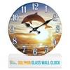 Sea Creations Glass Wall Clock - Coastal, Nautical, and Beach