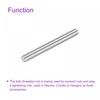 sourcing map 10 Pack M10 x 100mm Fully Threaded Rod