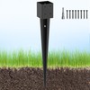 TAYORY 1 Pcs 4"x4" Fence Post Anchor Ground Spike 36"(Actual: