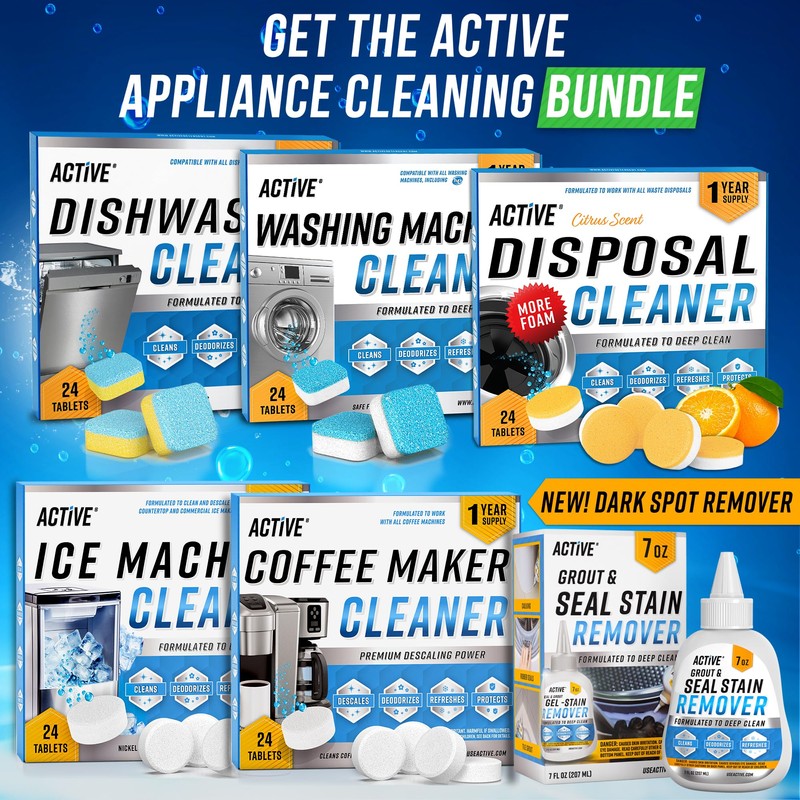 Garbage Disposal Cleaner Deodorizer Tablets - 24 Pack, New Powerful