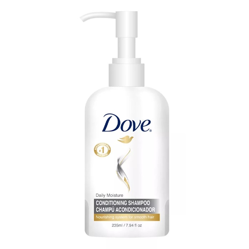 Dove Shampoo Acondicionador Dove Humectación Diaria 4pz 235ml C/u