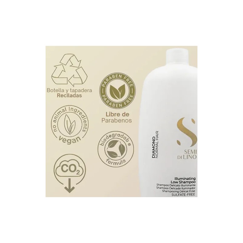 Shampoo Alfaparf Sdl Diamond Iluminación, Pelo Brillante 1 L