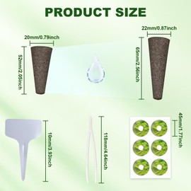85 Pack Hydroponic Pods Supplies for Aerogarden Pods, Grow Sponges for Hydroponics, Seed Pods Kit with 36 Grow Sponges, 36 Pod Labels,12 Plant Labels, 1 Tweezer for Hydroponic Indoor Garden System