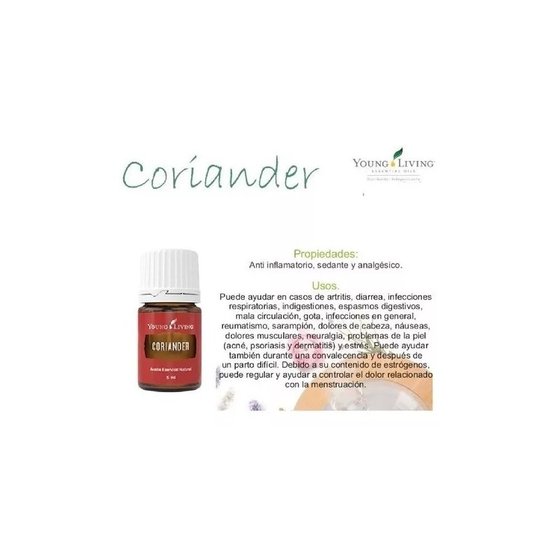 Young Living Aceite Esencial Coriander (cilantro) Young Living Original