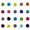 XGNG 100PCS Color Pompoms Pushpins Round Ball Pushpins