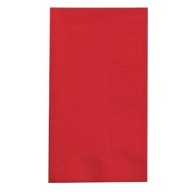 Creative Converting 50-Count Touch of Color Paper Dinner Napkins, Classic Red