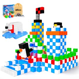 81PCS Magnetic Blocks, Magnet Building Toys for Toddlers, Preschool Sensory Autism STEM Toys for 3+ Year Old Boys & Girls, Magnetic Cubes as for Kids Ages 3-5 4-8