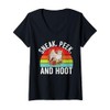 Womens Sneak Peek and Hoot Owl V-Neck T-Shirt