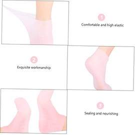 Happyyami 1Par Calcetines Hidratantes Grietas de Sebs para Cuidado de Pies Protección para Pies Agrietados y Secos Talla