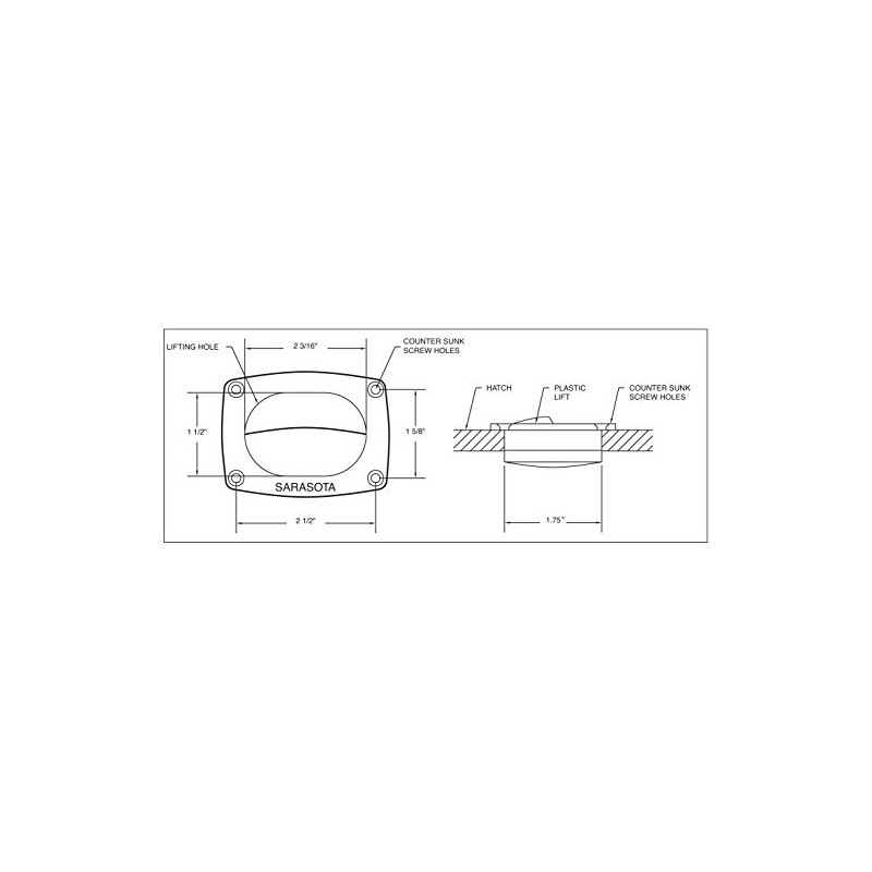 Sarasota Quality Products LR400 Plastic Lift (Smoke) (Fits in 2-1/2