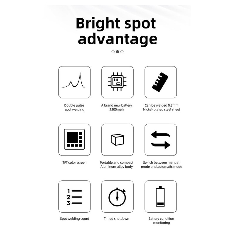 Upgraded HR10 11 Gears Spot Welder Adjustable Mini Portable Handheld