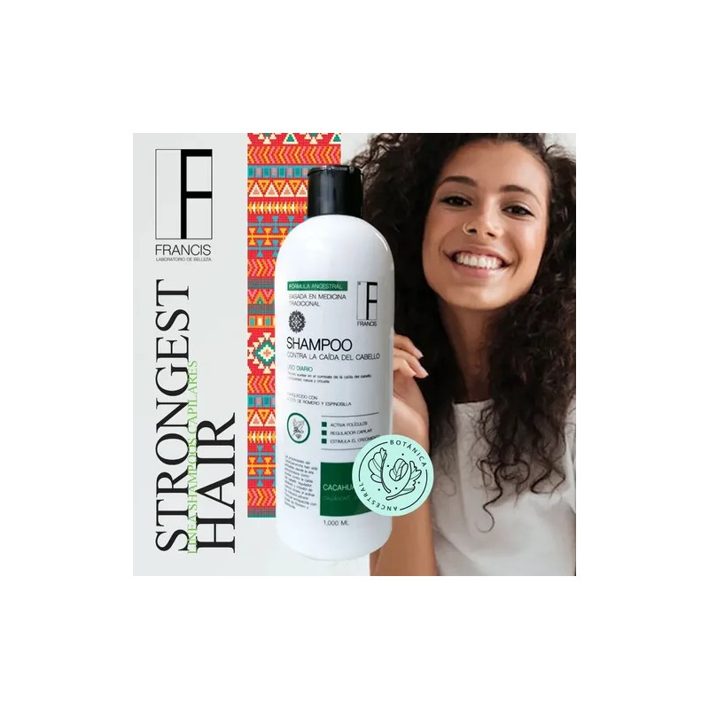 3 Pack Shampoo Anticaída De Cacahuananche Y Romero