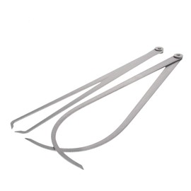 Utoolmart 350mm/14-inch Inside Outside Caliper Stainless Steel Firm Friction Joint Measuring Tool 1 Pair