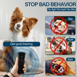 Anti Barking Device for Dogs,Dog Barking Deterrent Devices for Own or Neighbor's Dog 3 Training Modes 20 FT Range Barks No More Indoors Outdoors Behavior Correct Safe & Effective for Most Dogs