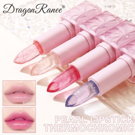 Lipstick Set, Color Changing Lip Stick Jelly Lipstick, 3Pcs Magic Temperature Color Change Lip Balm, Long Lasting Moisturizing Lip Gloss Set Gift for Women Teenage Girl (02, 03, 04, 3 Packs)