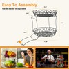 2 Tier Fruit Basket Countertop Fruit Vegetable Basket Bowl for