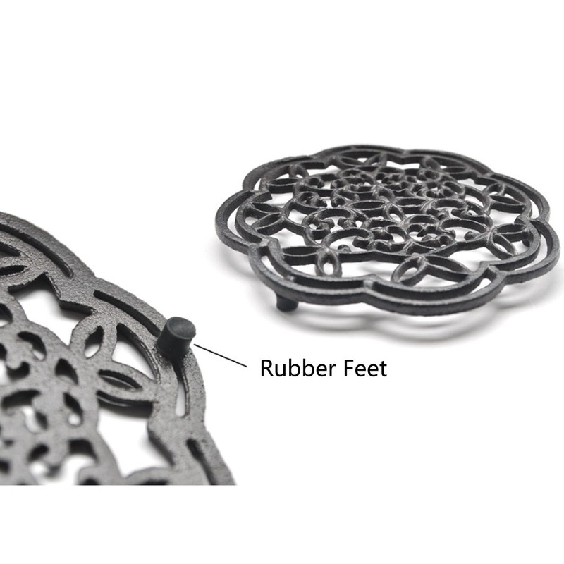Yuecy 8 PCS Trivet Rubber Feet/Pegs, Replacement for Metal Trivets