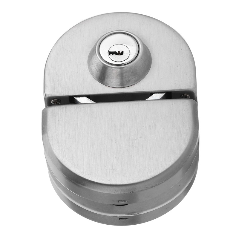 10‑12mm Thickness Glass Door Lock Stainless Steel Push Sliding Gate