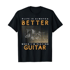 Guitar Groove Strumming Life's Melodies T-Shirt, black