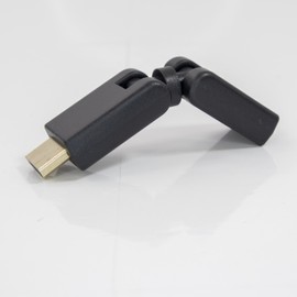 Maxar Electric HDMI Plug to Variable HDMI Converter Plug Ver1.4 For Connecting to Terminals in Narrow Places such as Wall TV