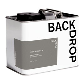 BACKDROP | Premium Interior Paint | Standard Semi Matte, Low Sheen Finish | Self-Priming, Low VOC, Green Wise Certified | HIGHLINE SHADOW – Deep, warm gray | 0.5 Gallon