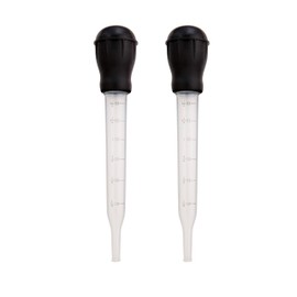 HIC Harold Import Co. Roasting Heat Resistant Turkey Baster and Meat Marinade Applicator, 11-Inch, 1.5-Ounce Capacity, Set of 2, Black