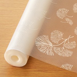 Cooyes Shelf Liner, Non Adhesive Drawer and Cabinet Liner, EVA Washable Oil-Proof Shelf Paper for Kitchen Cabinets, Refrigerator, Storage, Desks with Modern Pattern（23.6" W x 236" L）
