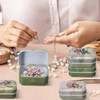COLLBATH Vintage Tinplate Jewellery Box with Lid, Set of 8,