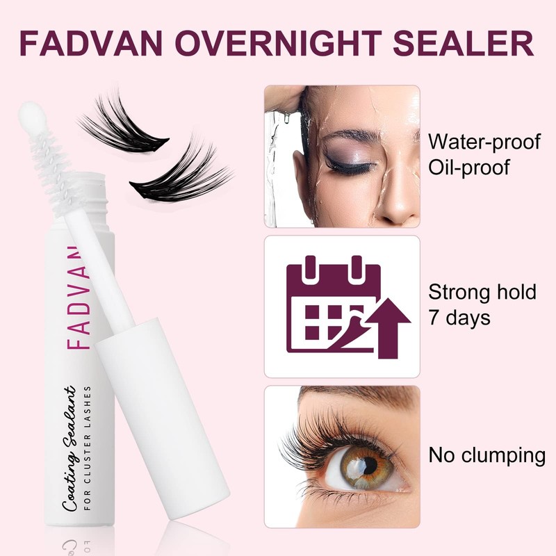 FADVAN Lash Sealant for Eyelash Extensions Overnighter Lash Sealer for