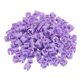 QUARKZMAN Pack of 160 Clothes Hanger Markers 4XL Size Labels, Fits 3.5mm Rod Hanger Size Clips, Clothes Colour Coding Label for Hangers, Pink Purple