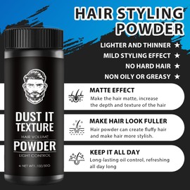 Haarstyling Haar Puder,Lang anhaltende Styling Powder,Volumen Puder Haare,Verbessern Textur Und Volumen,Matte Textur