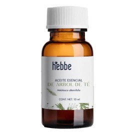 Aceite Esencial Tea Tree Puro Arbol de Te Cosmético Capilar Facial Uso en Difusor Aromaterapia Spa HEBBE COSMETICS 10ml