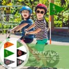 Pack of 6 Bicycle Flags for Children, Double-Sided Bicycle Flag,