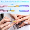 CGBE Nail Drill Attachments, 5 Pieces Gold Nail Cutter Bits