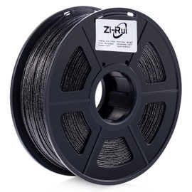 Zi-Rui Marble Color 3D Printer PLA Filament,Sparkly Black,1.75mm,Dimensional Accuracy+/- 0.03 mm, 2.2LBS.