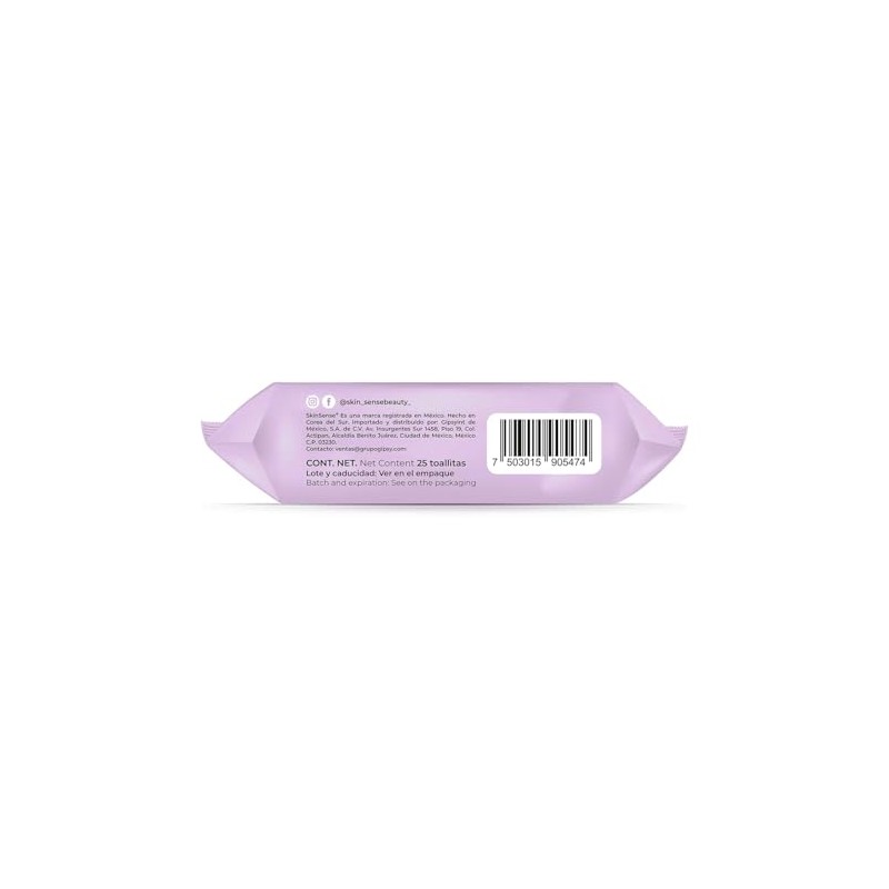 Skin Sense Toallitas Faciales Biodegradables (25 piezas) – Aceite de
