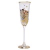 Goebel Gustav Klimt 66926379 Champagne Glass with Real Gold Decoration