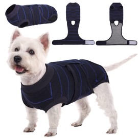 Kuoser Dog Bodysuit After Op, Dog Bodysuit After Castration Male, Dog Bodysuit After Surgery , Breathable Body Dog Cat Body After Surgery, Anti-Wound Licking Suit Dog, E-Collar Alternative After
