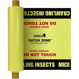Catchmaster Catch Zone Pest Boundary Roll 1-PK 60FT, Adhesive Mouse Traps Indoor, Spider, Lizard, & Ant Sticky Traps for Crawling Insects, Pest Control Glue Traps for Warehouse, Basement, & Kitchen