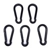 Pack of 5 Fire brigade snap hooks, painted black, load