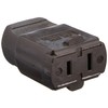 Leviton Polarized Straight Blade Swivel Triple Cube Tap Cord Connector,