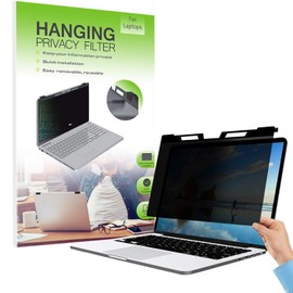 FiiMoo Hanging 14 Inch Premium Privacy Filter I Privacy Film I Notebook Privacy Filter Laptop Frame Hanging Type for 14 Inch Laptop (320 x 208 mm)