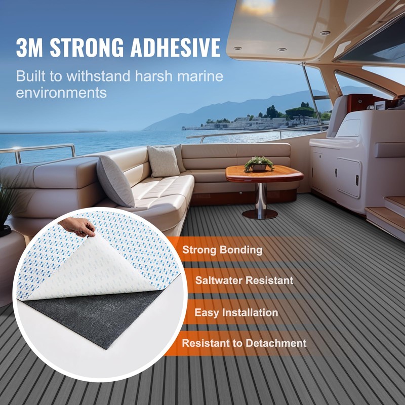 VEVOR Boat Flooring, EVA Foam Boat Decking 94.5" x 17.7",