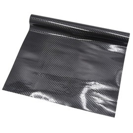 uxcell 200 x 50cm 5D Black Carbon Fiber Pattern Self Adhesive Car Vinyl Film Sticker