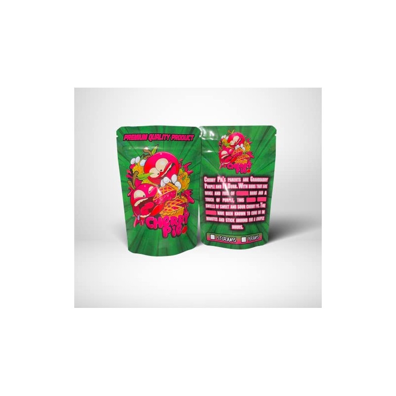 baggies Cherry Pie Mylar Bags 3.5g Smell Proof Packaging X25
